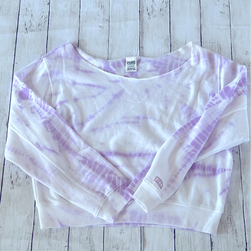 Victoria’s Secret Pink Open Neck Crew Sweatshirt